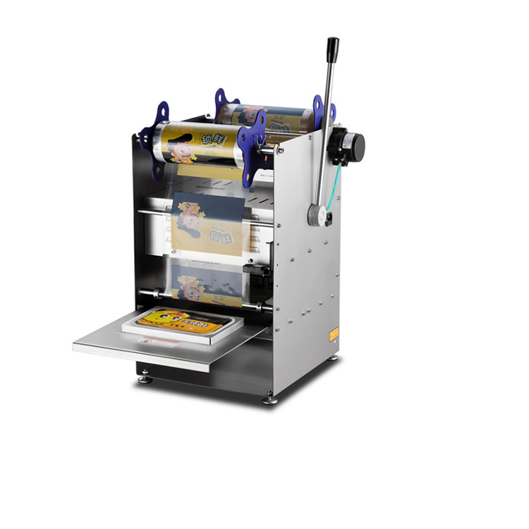 Machine semi-automatique de scelleuse de plateaux alimentaires, 