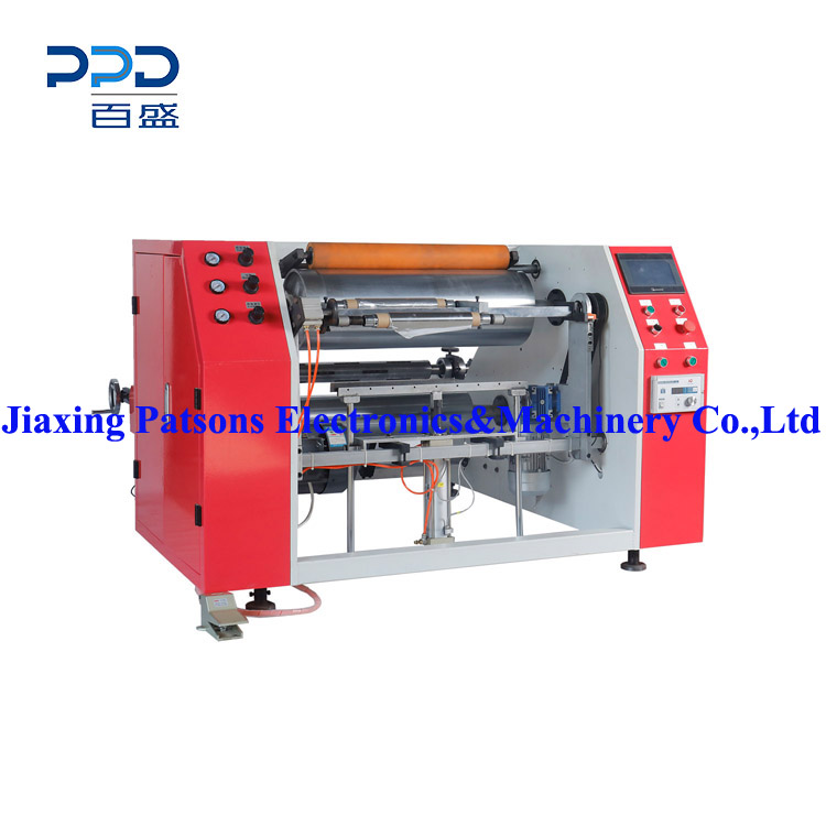 Rebobinadora de papel de cocina semiautomática con sistema de encolado automático, PPD-AFRG450