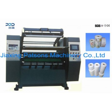 Máquina rebobinadora cortadora automática de rollos térmicos, PPD RW500