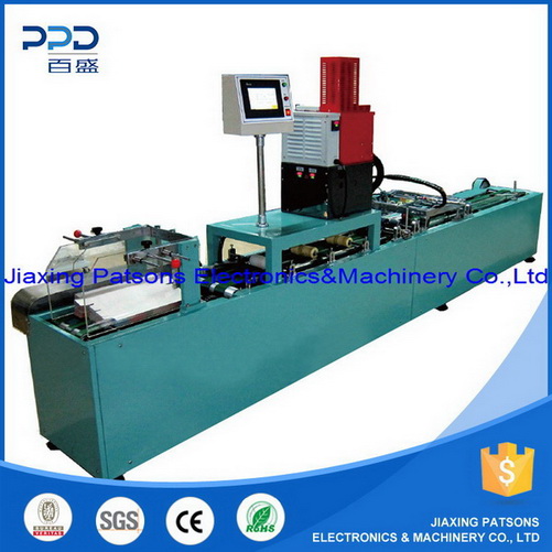 Machine automatique de fixation de lame en plastique, boîte en carton de papier d'aluminium, PPD-TH-35D