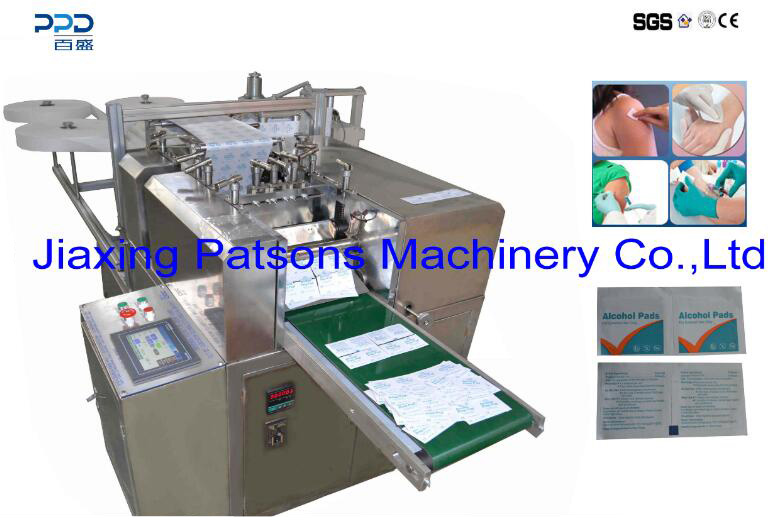 Machine de fabrication de tampons de préparation d'alcool entièrement automatique, PPD 2R280