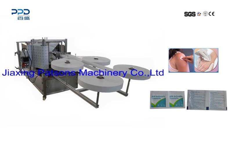 Máquina de preparación de almohadillas antisépticas BZK completamente automática, PPD-BZK-ANP