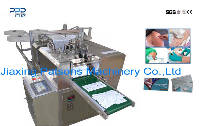 Máquina para fabricar almohadillas de preparación de povidona yodada completamente automática, PPD-ZMJ-AHT