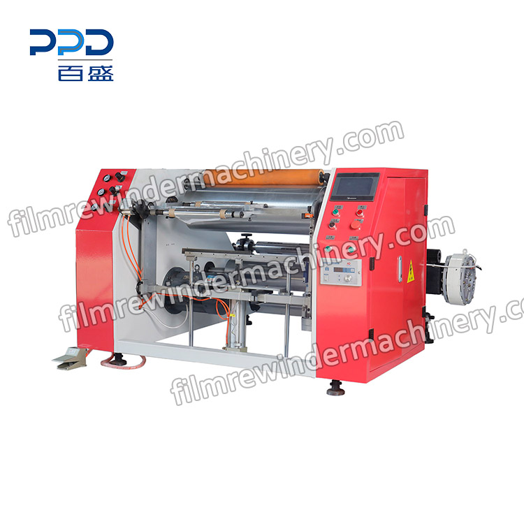 Machine de rebobinage semi-automatique de papier d'aluminium, PPD-AAFC600
