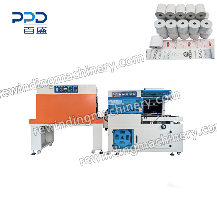Machine d'emballage rétractable de rouleaux de papier thermique, PPD-BSP5035