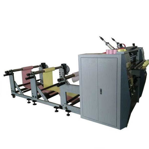 Rebobineuse-découpeuse de rouleaux de papier NCR à 3 plis