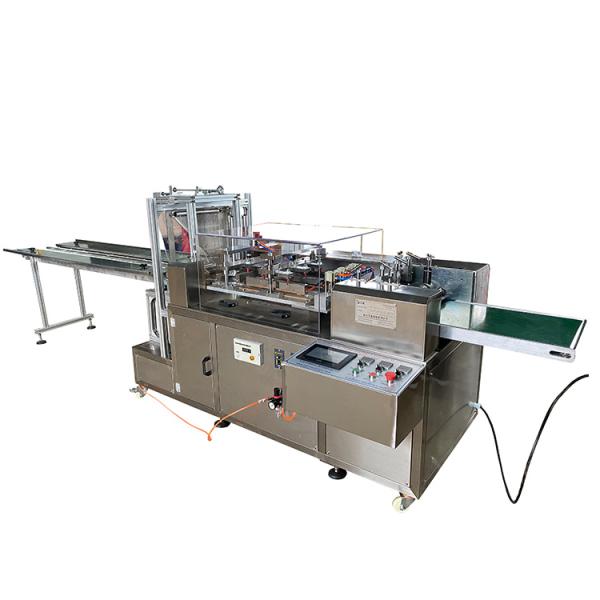 Machine d'emballage de masque médical jetable à quatre côtés