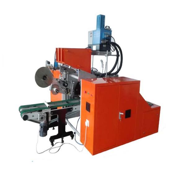 Riavvolgitore completamente automatico per rotoli di fogli di alluminio con attacco per etichettatura