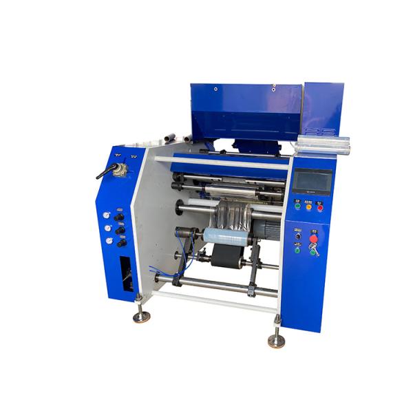 New Design Fully Auto 5 Shaft Cling Film Rewinder With Perforation Line
