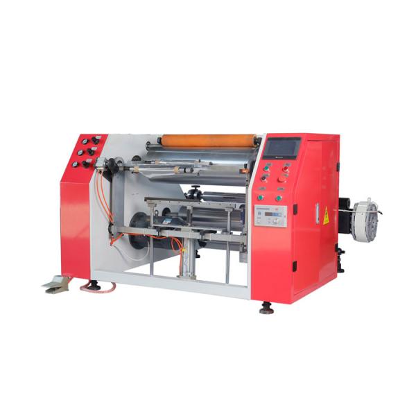 Machine de rebobinage semi-automatique de papier d'aluminium